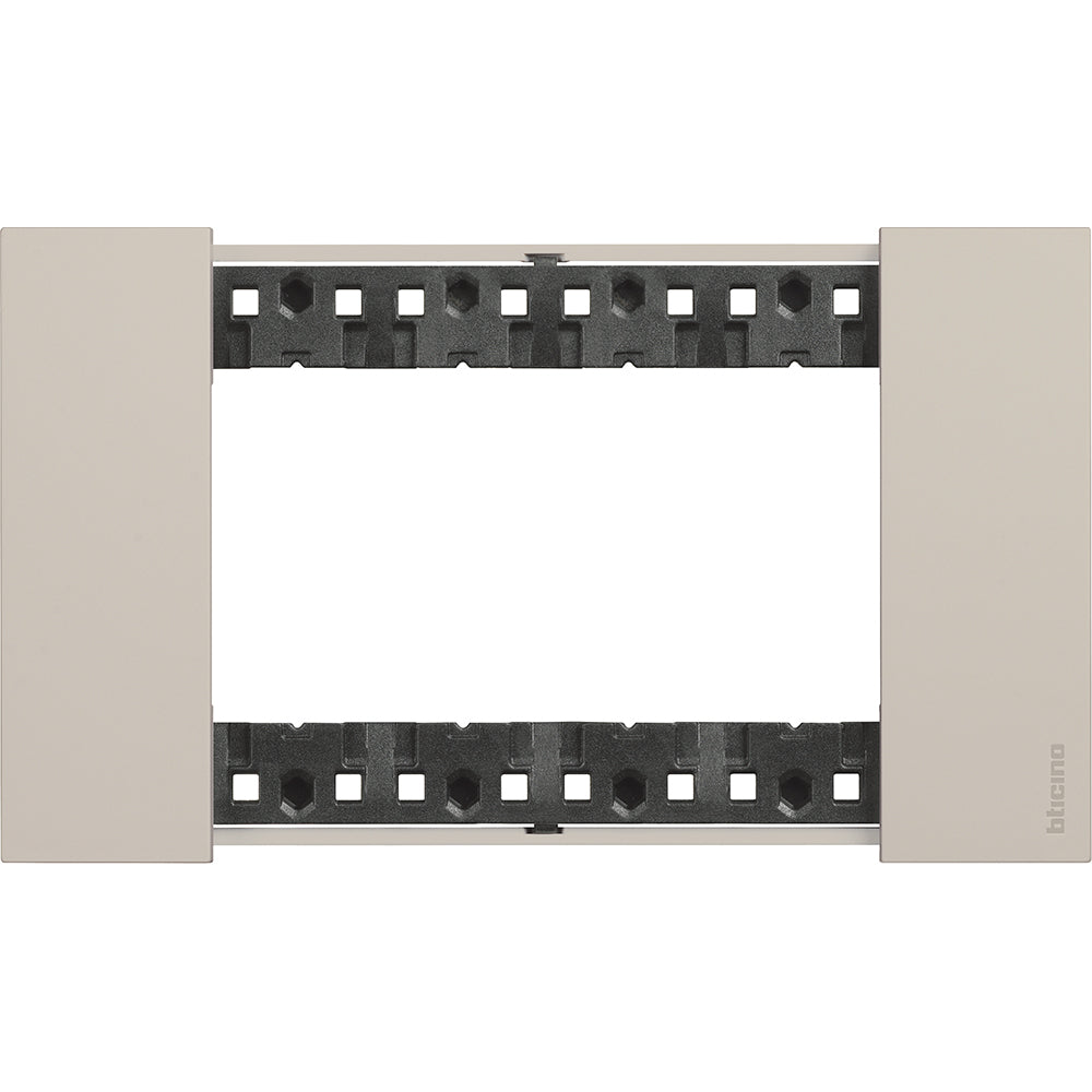 Placca 4 posti bticino living now color sabbia KA4804KM