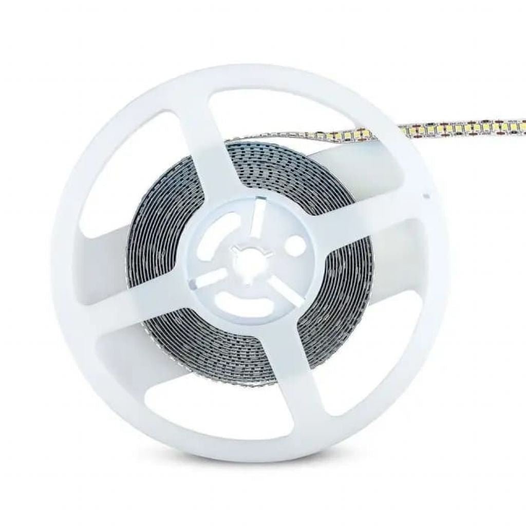 Striscia LED Flessibile 100W V - Tac SMD Monocolore 240 LED/metro 12V - Bobina 5 metri - Potenza 20 w/m - Elettrohub.it