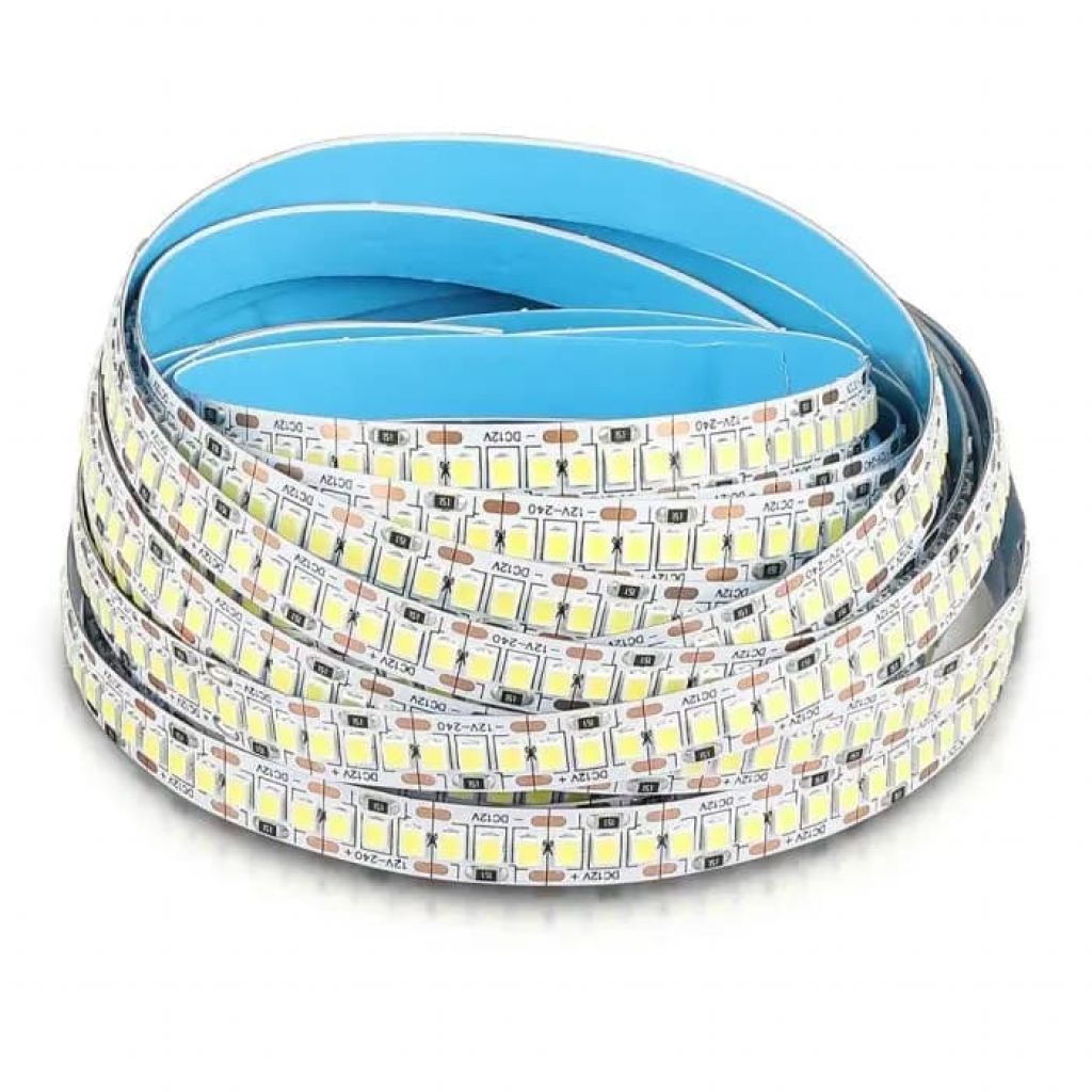 Striscia LED Flessibile 100W V-Tac SMD Monocolore 240 LED/metro 12V - Bobina 5 metri - Potenza 20 w/m