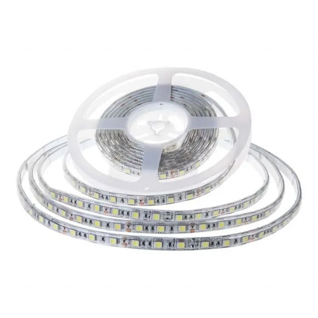 V-Tac Striscia LED Flessibile 80W SMD Monocolore 120 LED/metro IP65 24V - Potenza 8 w/m - Bobina 10 metri