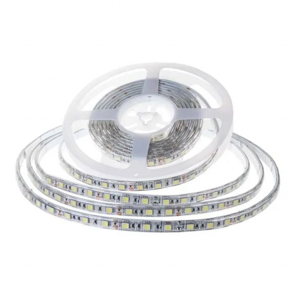 V - Tac Striscia LED Flessibile 80W SMD Monocolore 120 LED/metro IP65 24V - Potenza 8 w/m - Bobina 10 metri - Elettrohub.it
