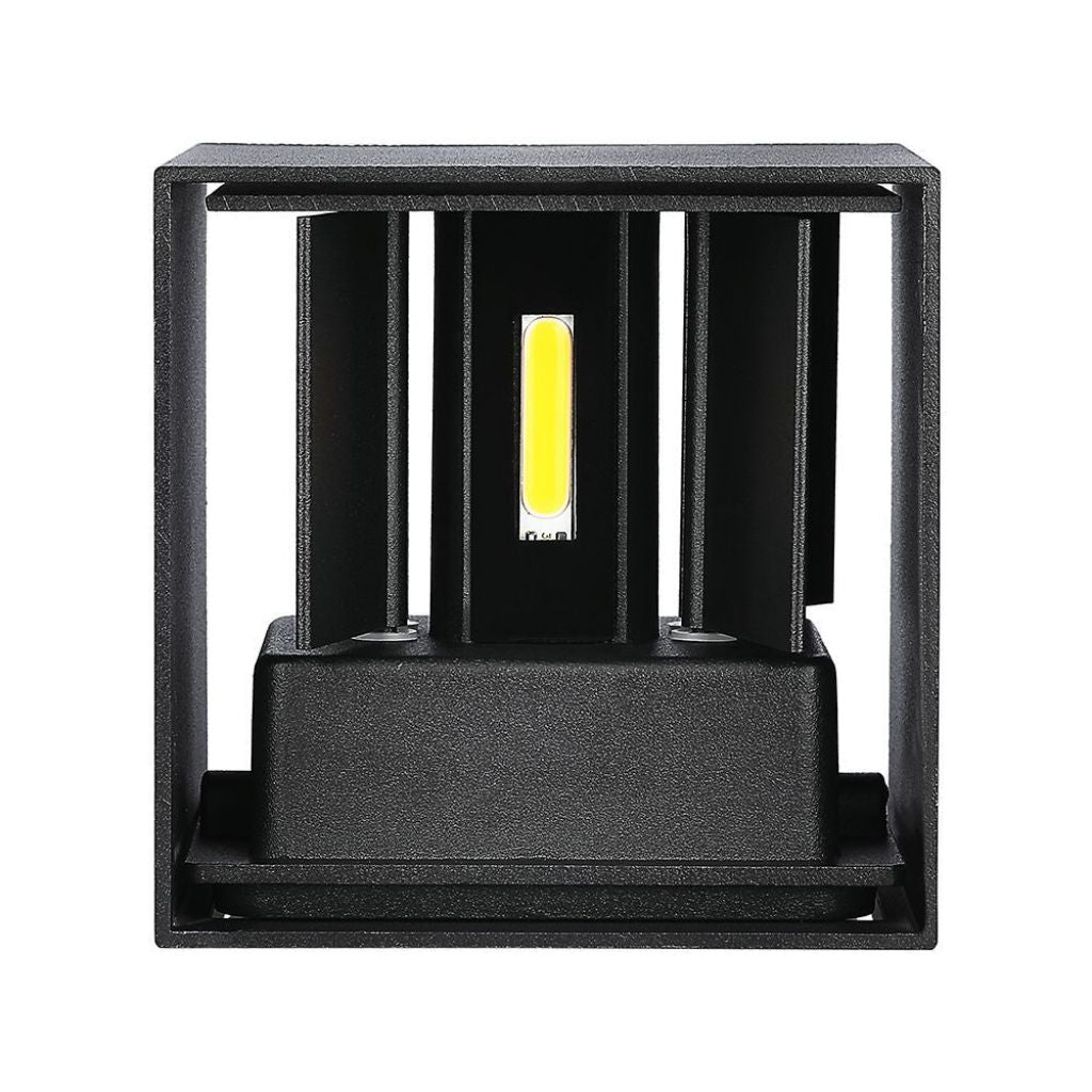 V-Tac Lampada LED da Muro 11W Wall Light Nera con Doppio LED SMD Applique IP65