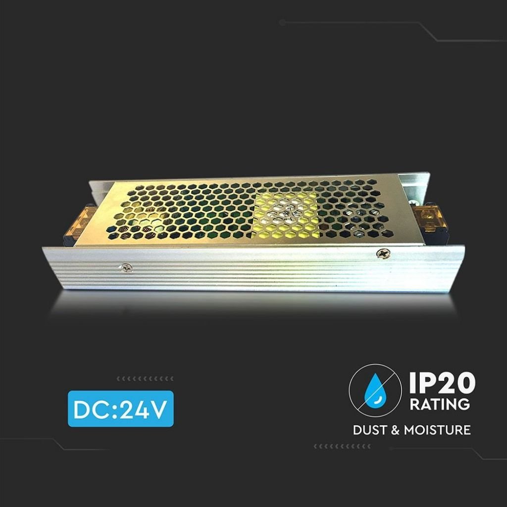 V - Tac Alimentatore 150W Slim Series Per Uso Interno 24V a 2 Uscite con Morsetti a Vite - Elettrohub.it