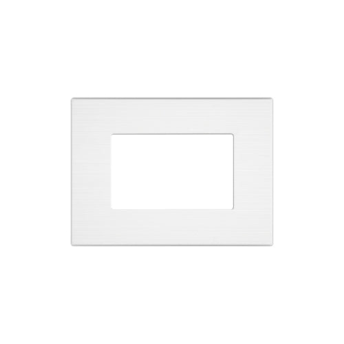 Placca Tecnopolimero Spazzolato JOY 3P Bianco - Compatibile con BTicino MATIX