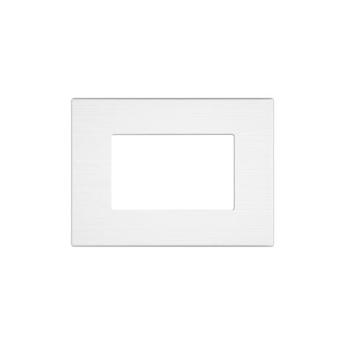 Placca Tecnopolimero Spazzolato JOY 3P Bianco - Compatibile con BTicino MATIX - Elettrohub.it