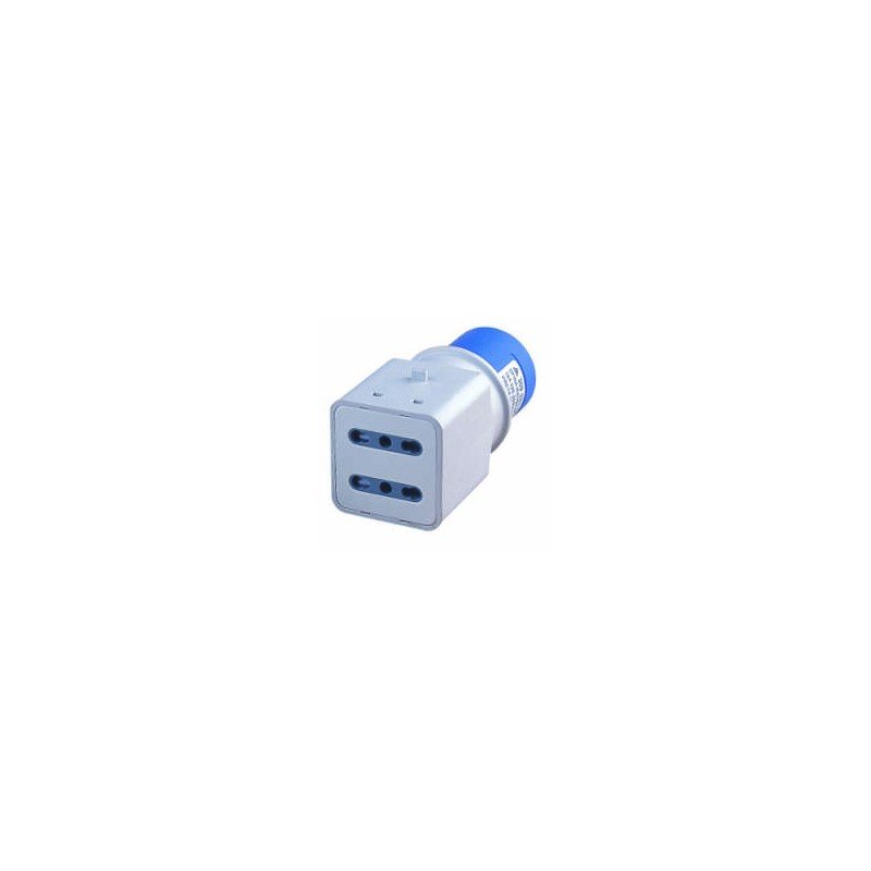 Multipresa con 1 Spina CEE industriale 16A 2P+T e 2 Prese 10/16A 2P+T 250V - Elettrohub.it