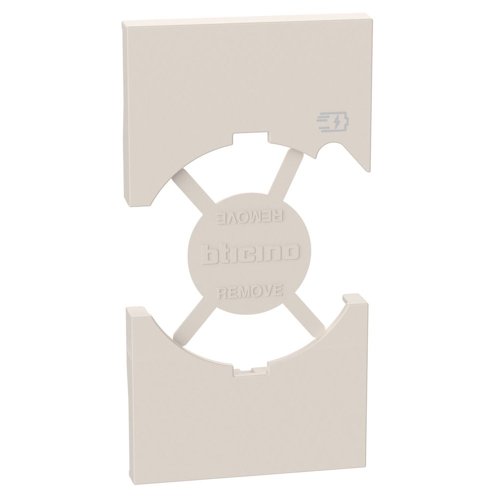 Cover per presa standard Italia P40 + USB - Sabbia KM68