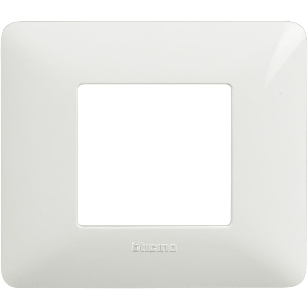 Placca 2 moduli bianca bticino matix AM4802BBN - Elettrohub.it