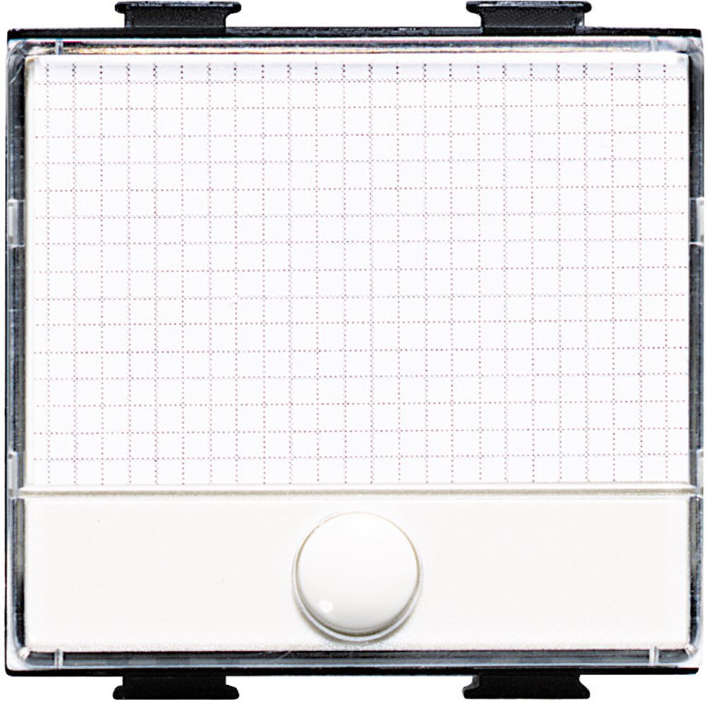 Pulsante portanome 2 moduli bticino matix AM5008 - Elettrohub.it