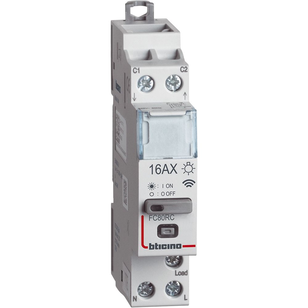 Relè BTicino modulare smart wifi per comando luci FC80RC - Elettrohub.it