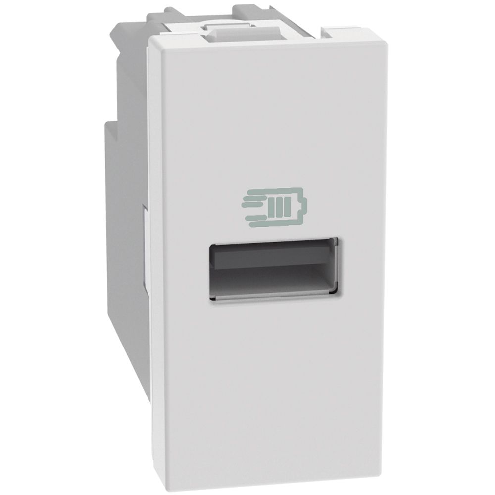Presa usb BTicino MatixGo bianca singola tipo a 15w - JW4191A