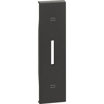 Cover bticino living now commutatore tapparelle 1 modulo colore nero KG06