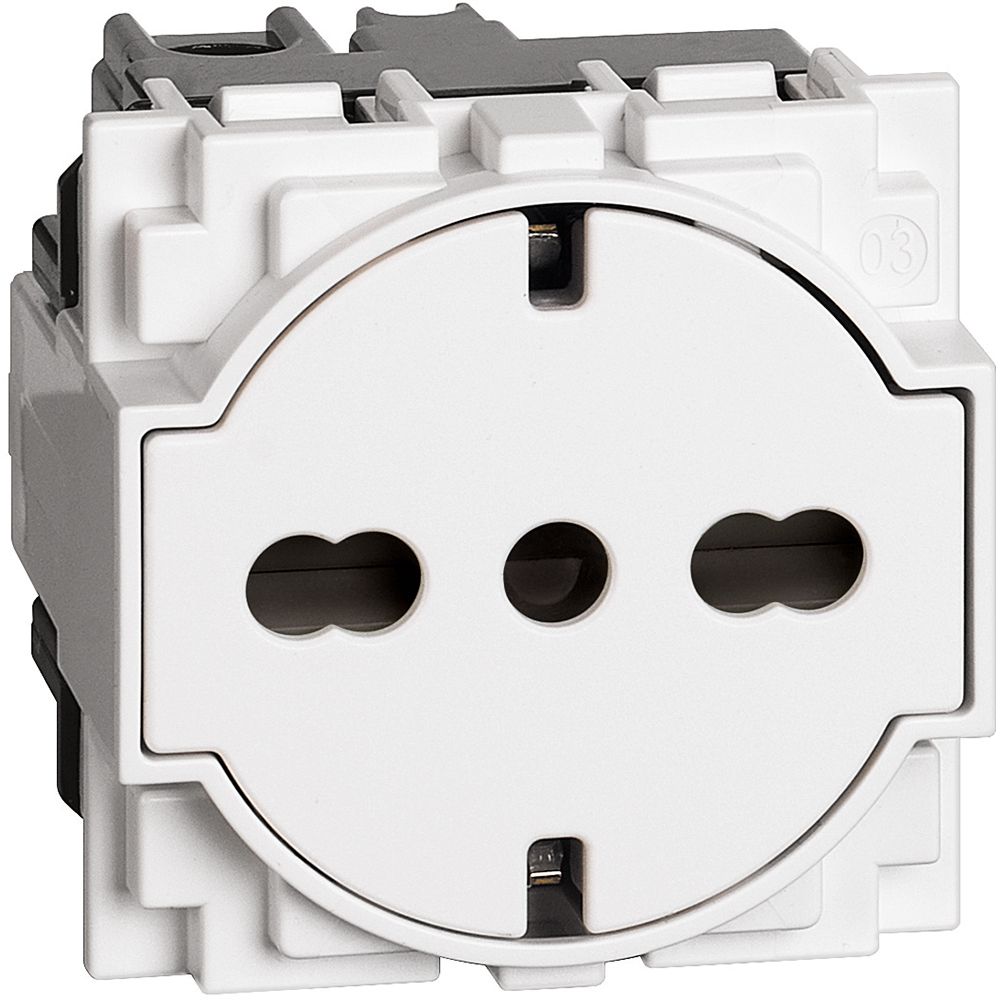 Presa flat bticino living now 16a standard colore bianco KW4140A16F - Elettrohub.it