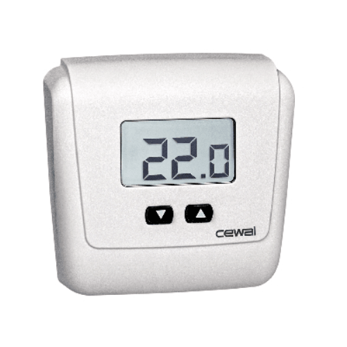 CEWAL - Termostato Elettronico Da Parete ET05 Bianco - Elettrohub.it