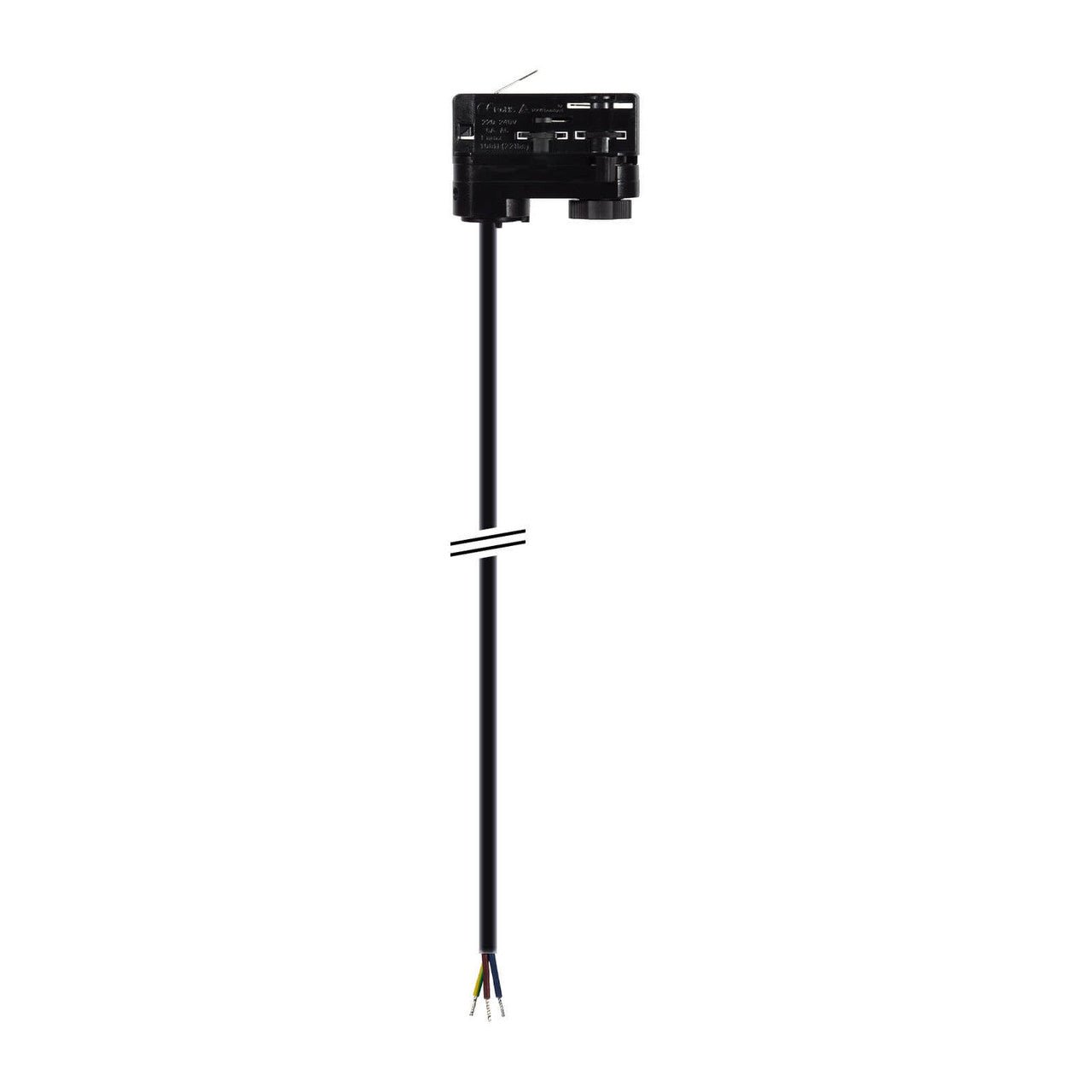 Connettore per Binario Trifase con Cavo 1.5m Nero - Elettrohub.it