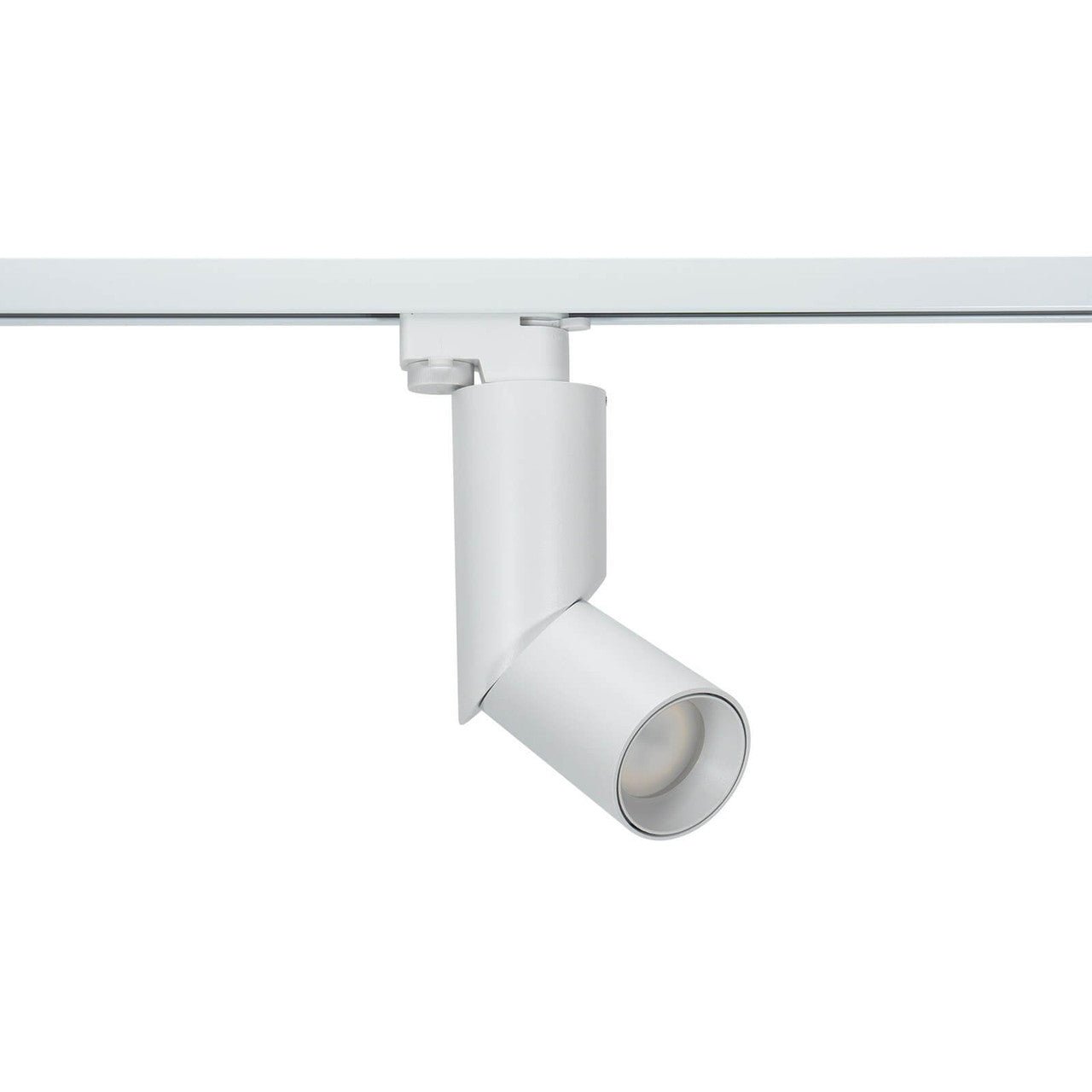 Faretto GU10 per binario Monofase - Bianco - Orientabile e Snodabile - Elettrohub.it