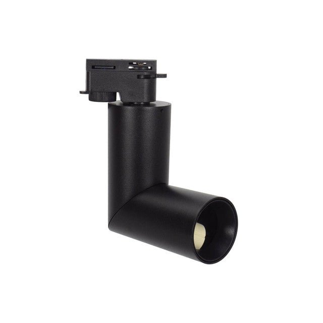 Faretto GU10 per binario Monofase - Nero - Orientabile e Snodabile - Elettrohub.it