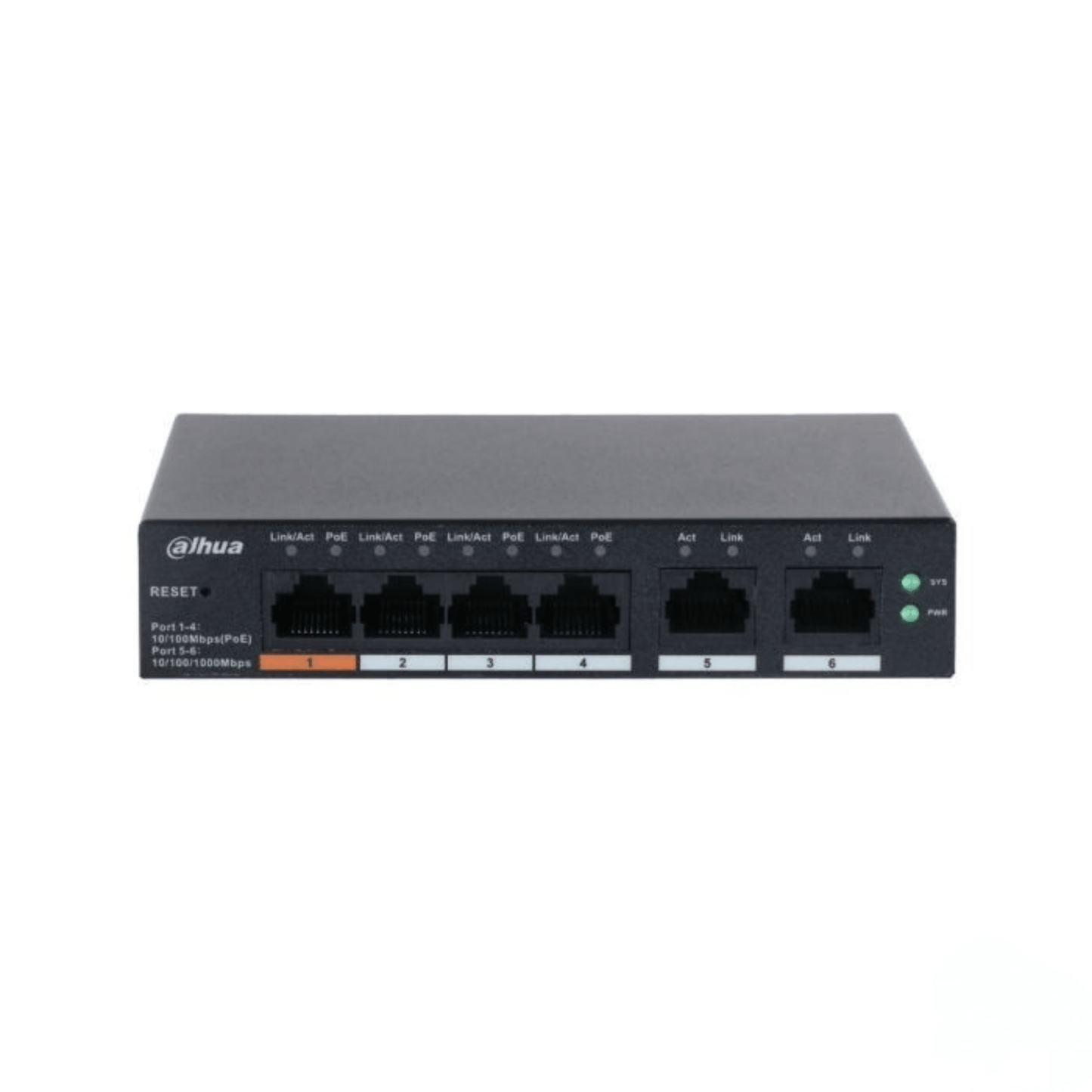 Dahua - CS4006 - 4ET - 60 - Switch gestito cloud L2 a 6 porte con 4 PoE - Elettrohub.it