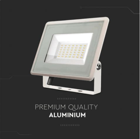 Faro LED Floodlight 30W V - TAC SMD Slim IP65 Bianco - Disponibile Luce: Calda 3000K, Naturale 4000K e Fredda 6500K - Elettrohub.it