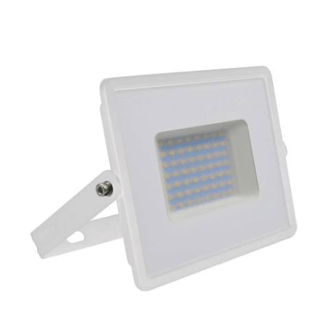 Faro LED Floodlight 50W V - TAC SMD Slim IP65 Bianco - Disponibile Luce: Calda 3000K, Naturale 4000K e Fredda 6500K - Elettrohub.it