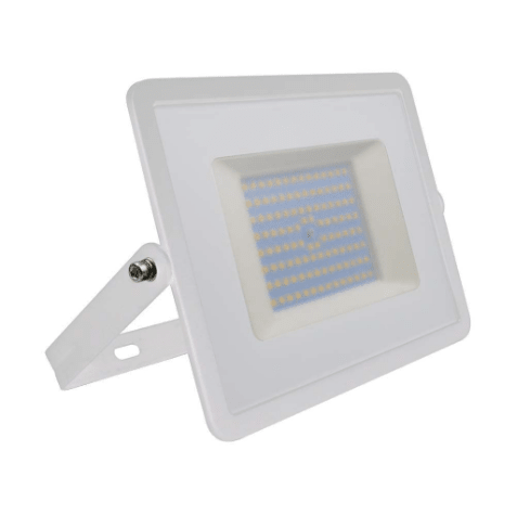 Faro LED Floodlight 100W V - TAC SMD Slim IP65 Bianco - Disponibile Luce: Calda 3000K, Naturale 4000K e Fredda 6500K - Elettrohub.it
