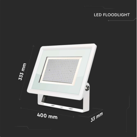 Faro LED Floodlight 200W V-TAC SMD Slim IP65 Bianco - Disponibile Luce: Calda 3000K, Naturale 4000K e Fredda 6500K