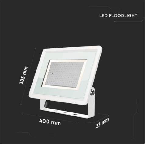 Faro LED Floodlight 200W V - TAC SMD Slim IP65 Bianco - Disponibile Luce: Calda 3000K, Naturale 4000K e Fredda 6500K - Elettrohub.it