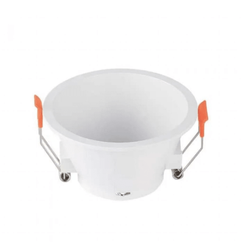 Portafaretto Rotondo Fisso da Incasso per Lampadine GU10 Bianco - Elettrohub.it
