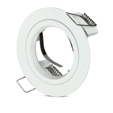 Portafaretto rotondo, da incasso e orientabile, per Lampadine GU10 e GU5.3 - Elettrohub.it