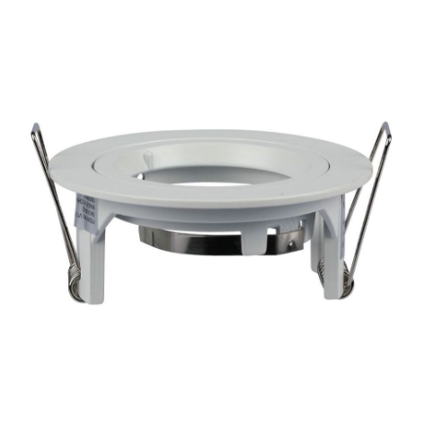 Portafaretto rotondo, da incasso e orientabile, per Lampadine GU10 e GU5.3