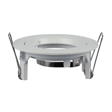 Portafaretto rotondo, da incasso e orientabile, per Lampadine GU10 e GU5.3 - Elettrohub.it