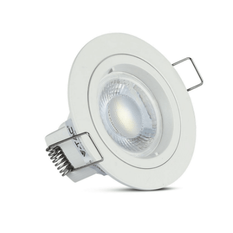 Portafaretto rotondo, da incasso e orientabile, per Lampadine GU10 e GU5.3 - Elettrohub.it