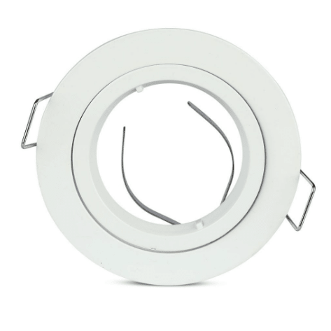Portafaretto rotondo, da incasso e orientabile, per Lampadine GU10 e GU5.3 - Elettrohub.it
