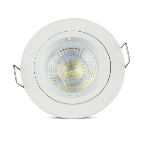 Portafaretto rotondo, da incasso e orientabile, per Lampadine GU10 e GU5.3 - Elettrohub.it
