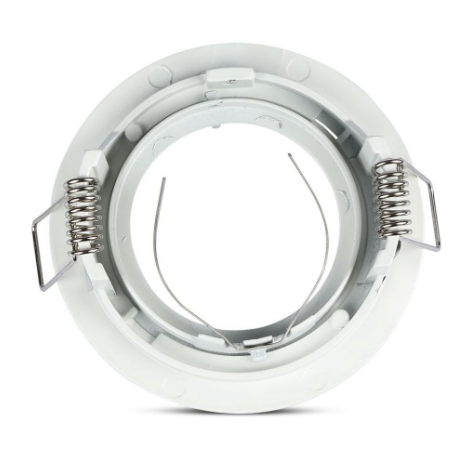 Portafaretto rotondo, da incasso e orientabile, per Lampadine GU10 e GU5.3