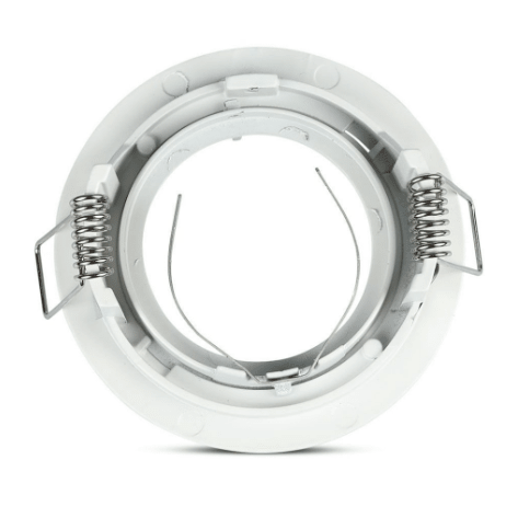 Portafaretto rotondo, da incasso e orientabile, per Lampadine GU10 e GU5.3 - Elettrohub.it