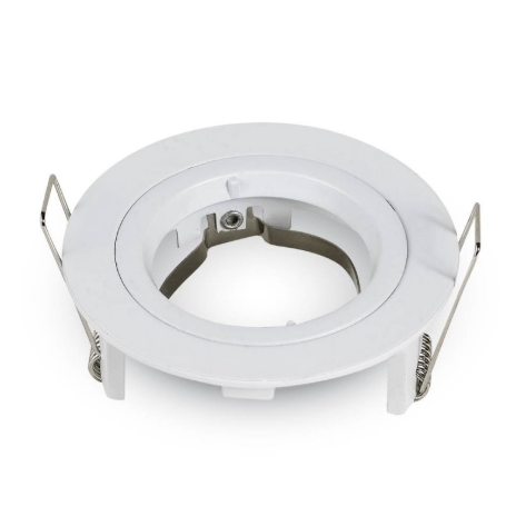 Portafaretto rotondo, da incasso e orientabile, per Lampadine GU10 e GU5.3