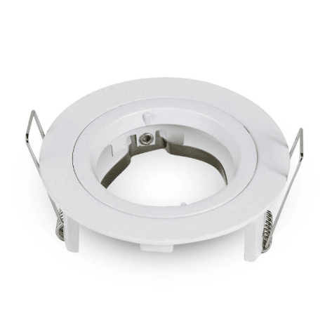 Portafaretto rotondo, da incasso e orientabile, per Lampadine GU10 e GU5.3 - Elettrohub.it