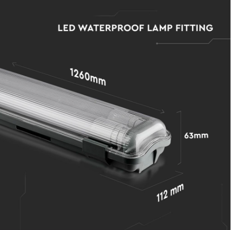 Tubo LED Plafoniera 2x18W V-Tac Lampadina 120cm Impermeabile - Disponibile Luce: Naturale 4000K e Fredda 6400K