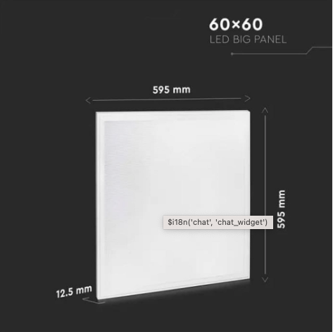 Pannello LED Quadrato 60x60 40W V-Tac SMD con Driver - Disponibile Luce: Calda 3000K, Naturale 4000K e Fredda 6500K.
