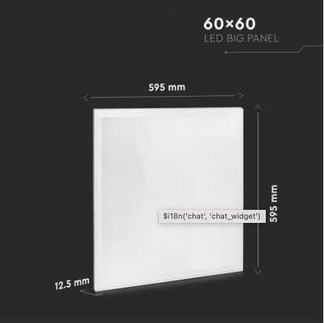 Pannello LED Quadrato 60x60 40W V - Tac SMD con Driver - Disponibile Luce: Calda 3000K, Naturale 4000K e Fredda 6500K. - Elettrohub.it