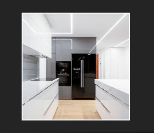 Profilo Piatto in Alluminio per Strisce LED a Scomparsa con Copertura Satinata Lunghezza 2 metri