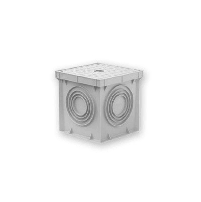 Pozzetto 20x20 cm + Coperchio - Grigio - Elettrohub.it