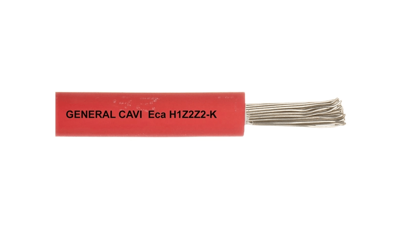 Cavo per fotovoltaico - H1Z2Z2 - K 1x6 mmq rosso - Vendita al metro - Elettrohub.it