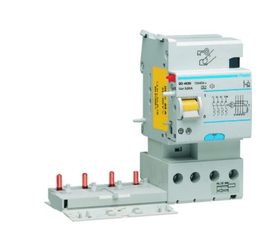 Blocco Differenziale Modulare Hager 4P 63A 300mA Tipo AC 3 Moduli - HAGBF464N - Elettrohub.it