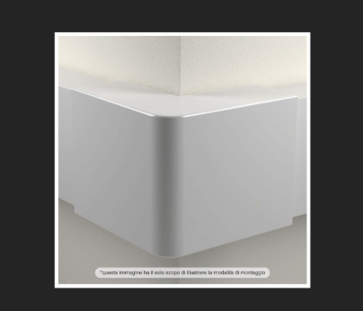 Angolo Esterno per Canaline Passacavi 80x40 in Plastica Bianca