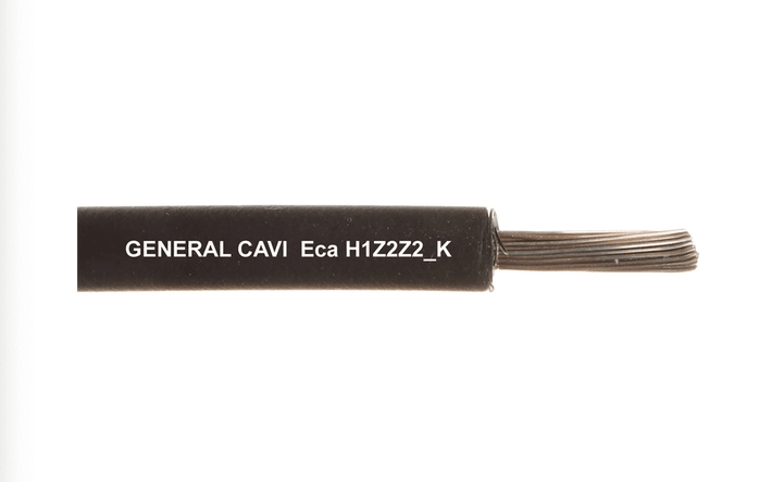 Cavo per fotovoltaico - H1Z2Z2 - K 1x6 mmq nero - Vendita al metro - Elettrohub.it