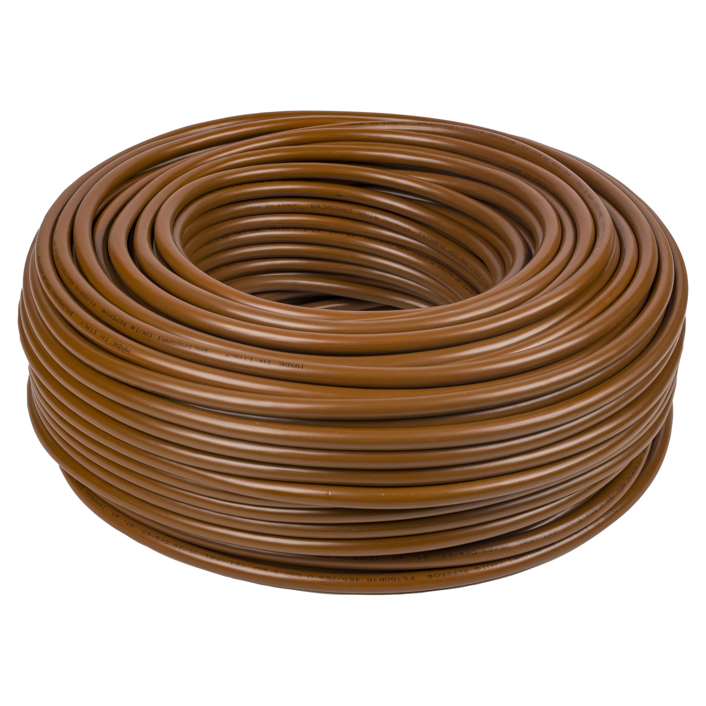 Cavo pentapolare fs18or 5gx2,5 mm² marrone 450/750v matassa da 100 m