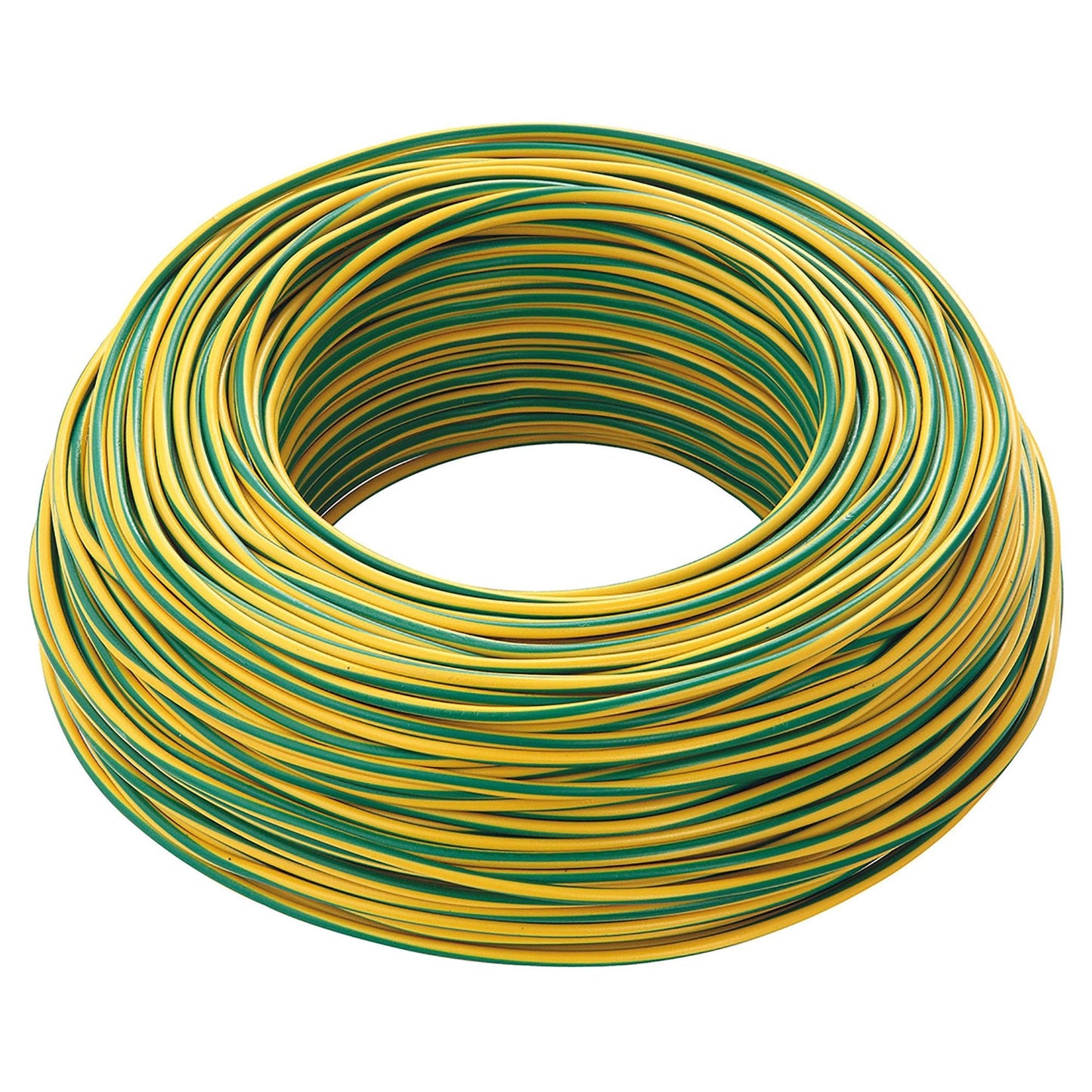 Cavo unipolare fs17 cpr 450/750 sezione 1x1,5 mmq colore giallo / verde - Matassa da 100 metri - Elettrohub.it