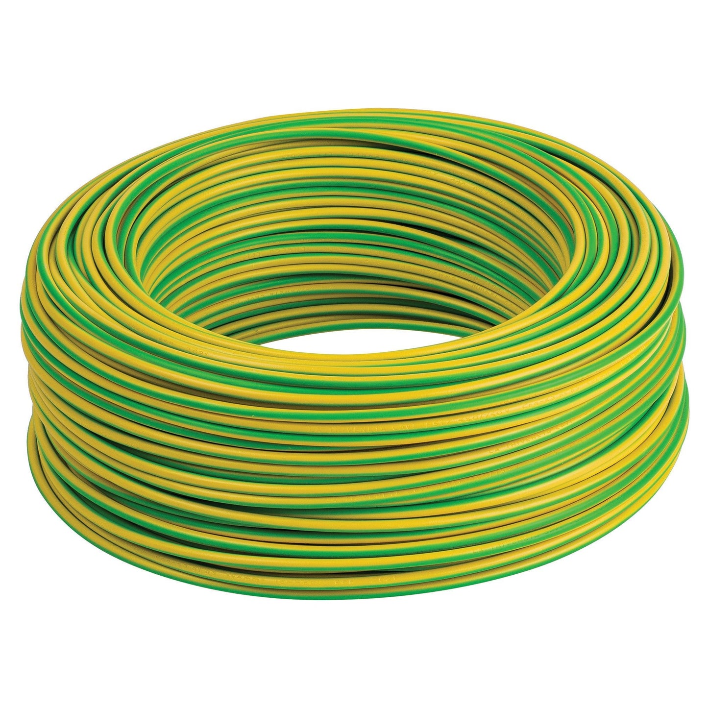 Cavo unipolare fs17 cpr 450/750 sezione 1x4 mmq colore giallo / verde - Matassa da 100 metri - Elettrohub.it
